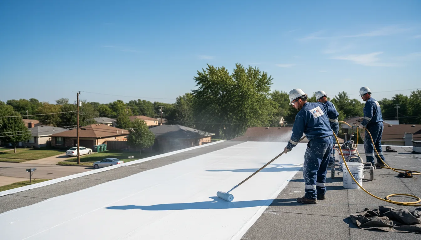 Commercial roof coating in Baker, WV near me